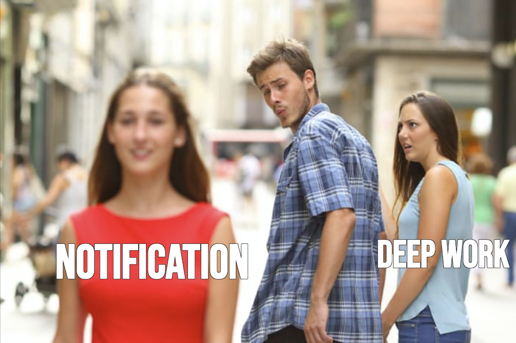 Distracted Deep Work